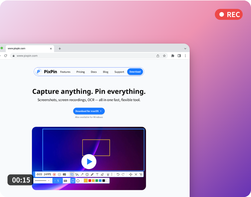 Screen recording feature